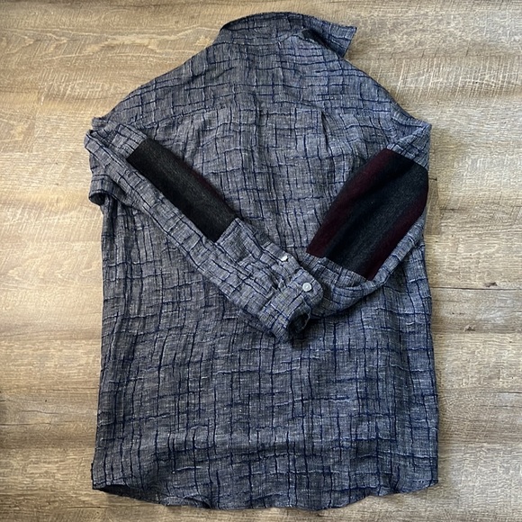 Julien David Patchwork Button Down Size Large - Picture 7 of 7